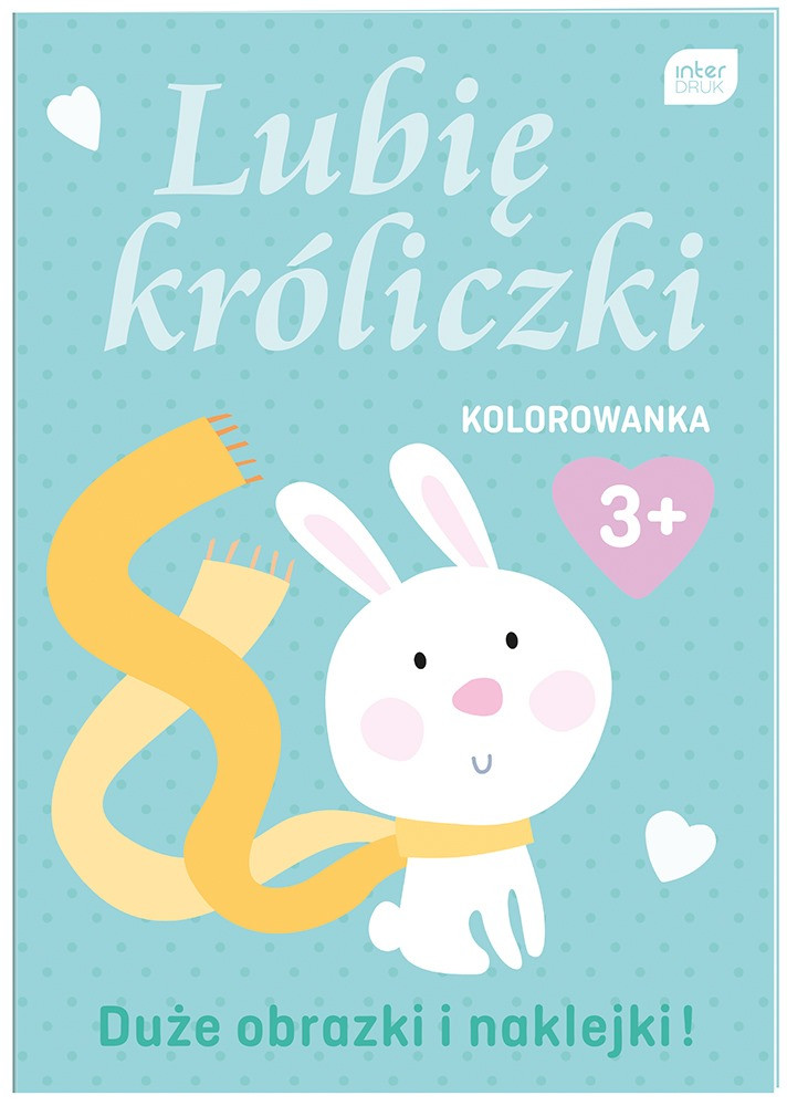 Kolorowanka A4 16k. z naklejkami LUBIĘ  Interdruk